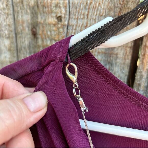 Star Vixen blouse short sleeve scoop flow neckline size large - Picture 7 of 7